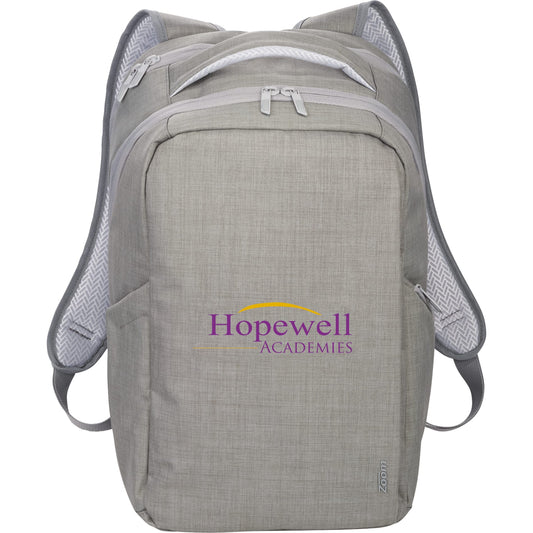 Custom logo Zoom Grid 15" TSA Computer Backpack