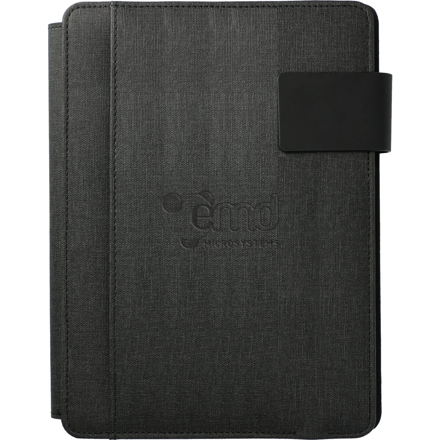 Custom logo FSC® Mix Titus 5000 mAh Wireless Charging Journal