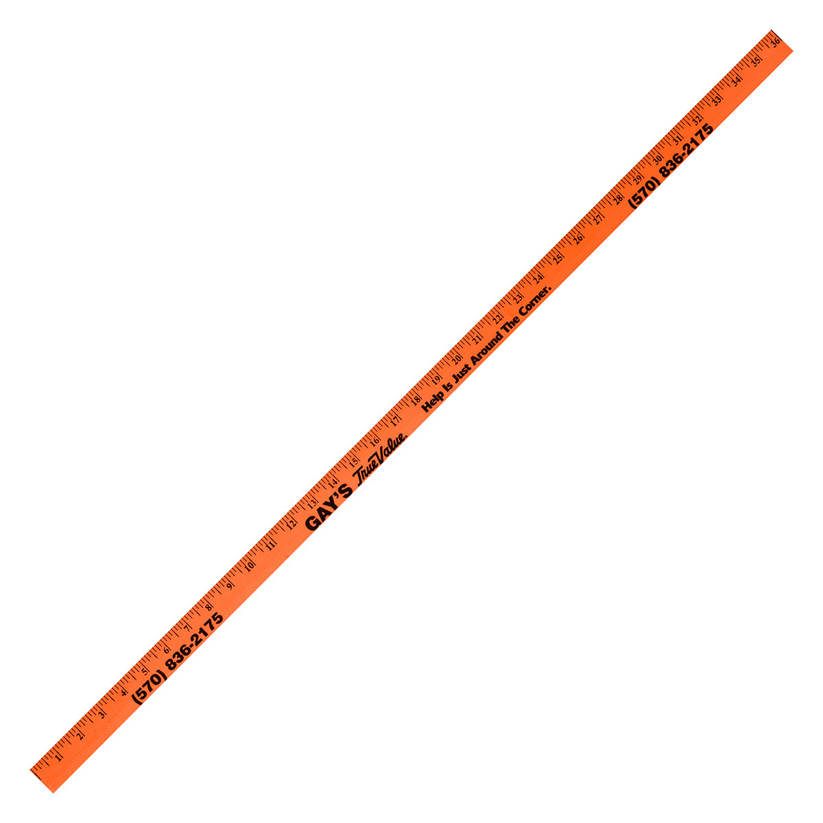 Fluorescent Colorful Enameled Yardstick