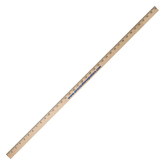 Custom logo Clear Lacquered Yardstick