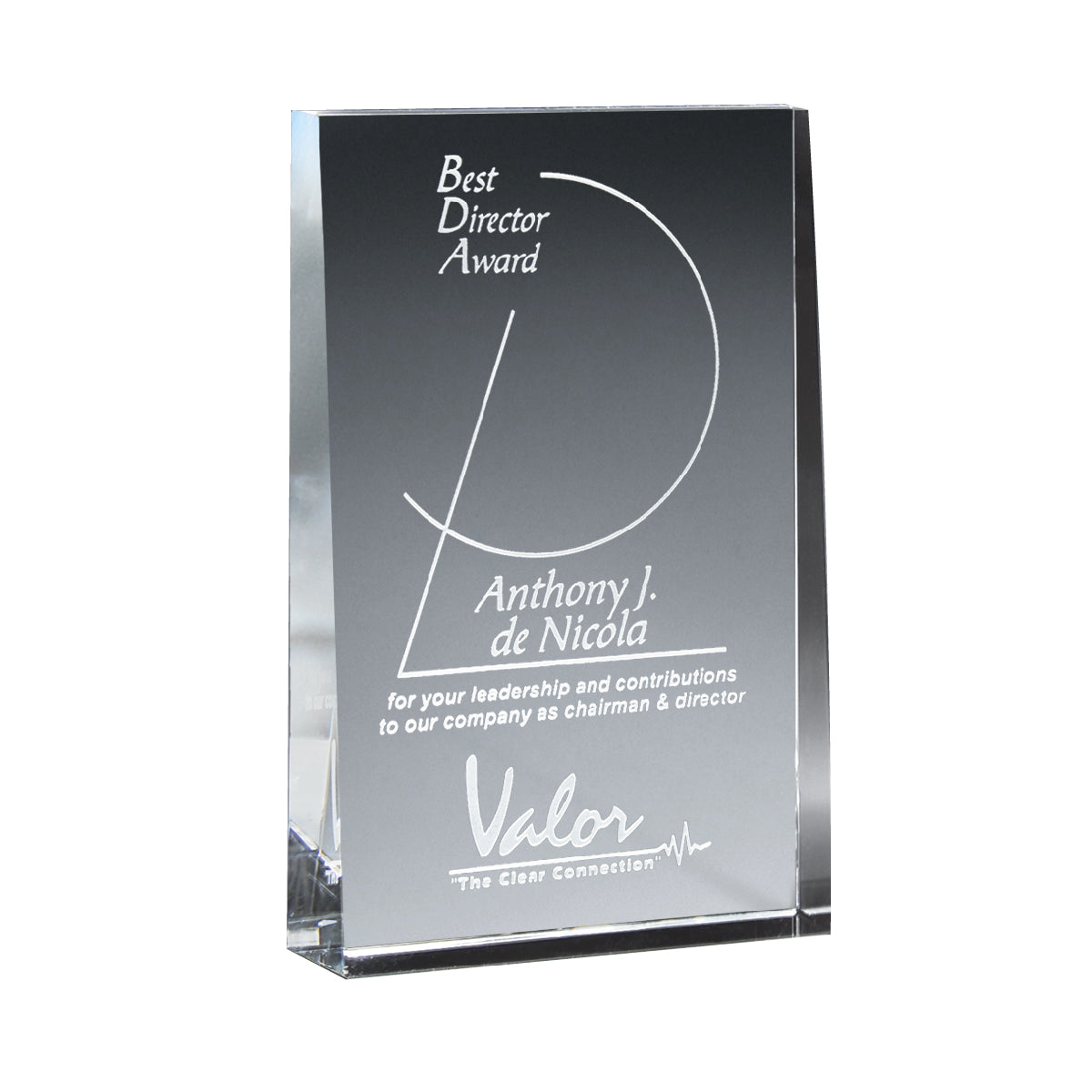 Custom logo Small Wedge Award