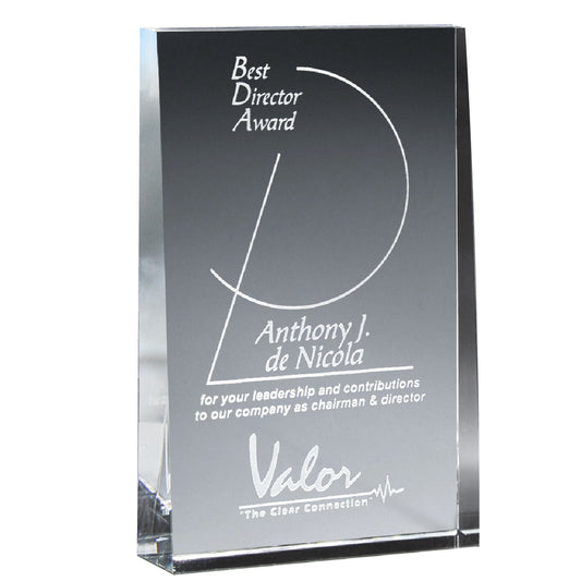 Custom logo Medium Wedge Award