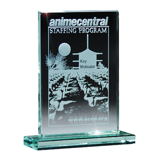 Custom logo Medium Glass Award
