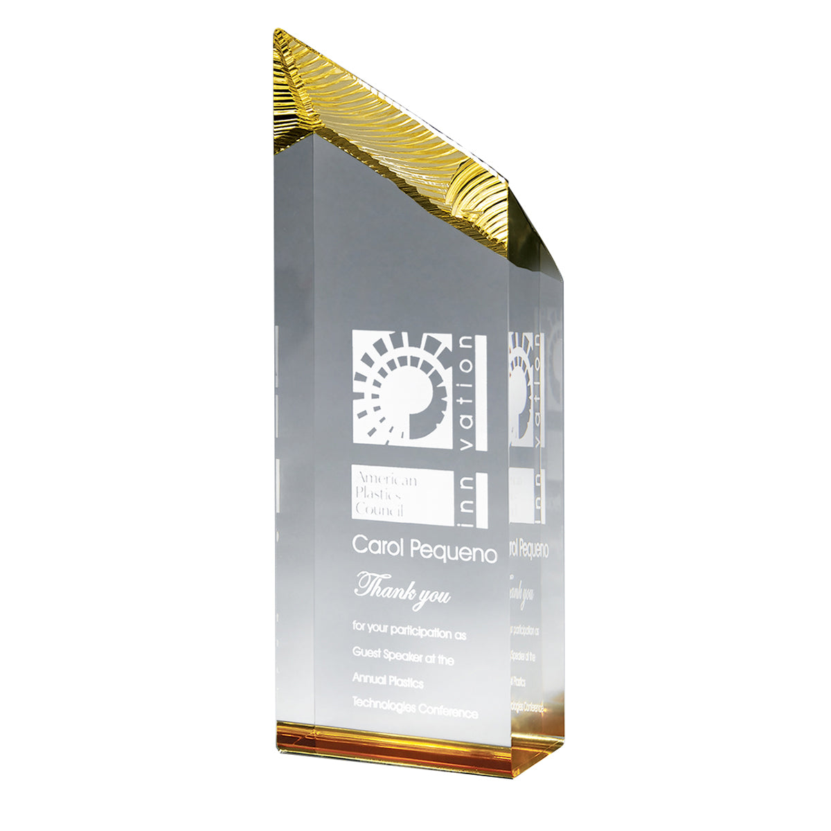 Custom logo Large Chisel Tower Award