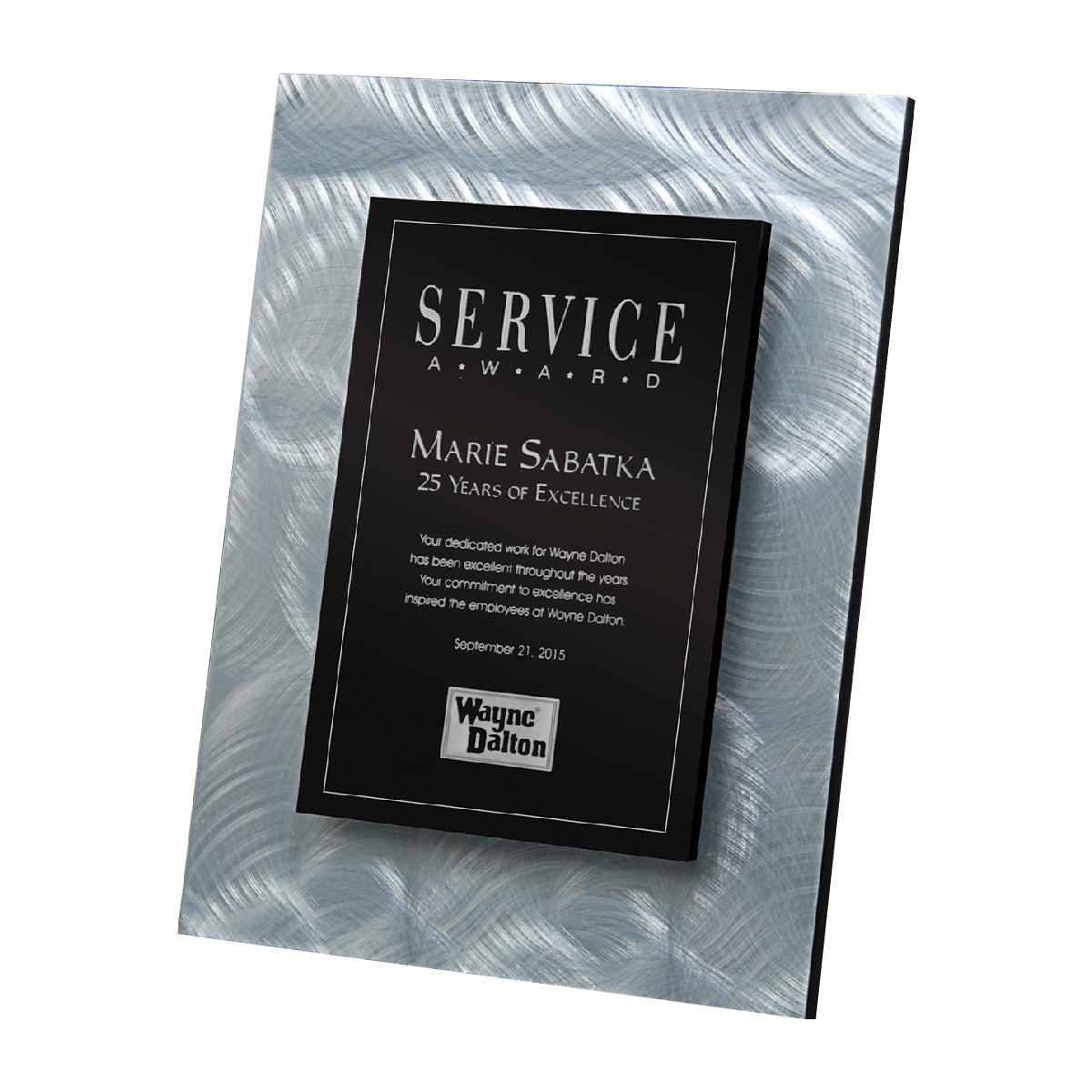 Custom logo Silver Wall Plaque
