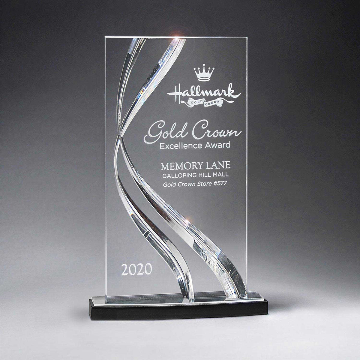Custom logo Large Clear Award
