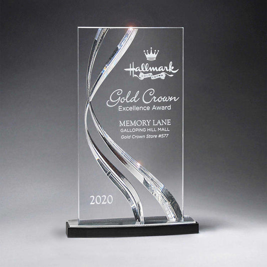 Custom logo Large Clear Award