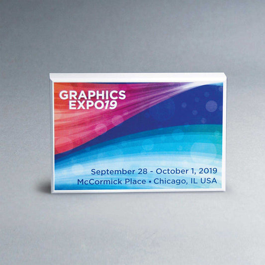 Custom logo 4" x 6" Wood Block Award