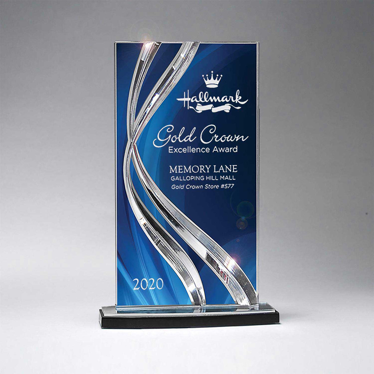 Custom logo Large Sweeping Ribbon Award