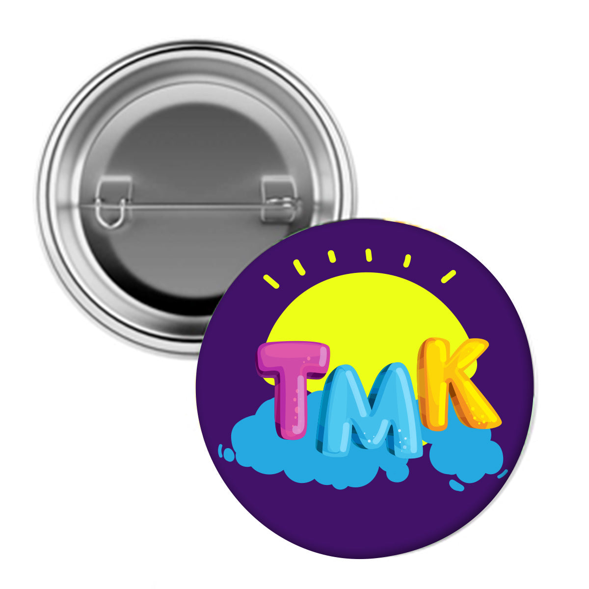 1 ¾" Full Color Lapel Pin Back Button