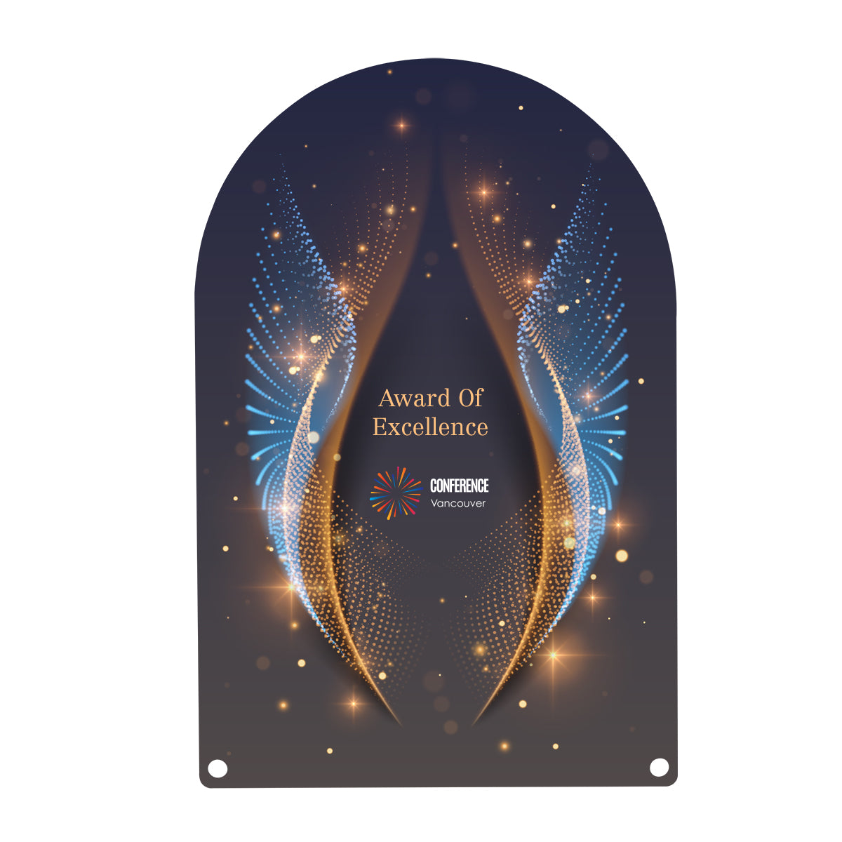 Custom logo Acrylic Award - Arch Rectangle 10"