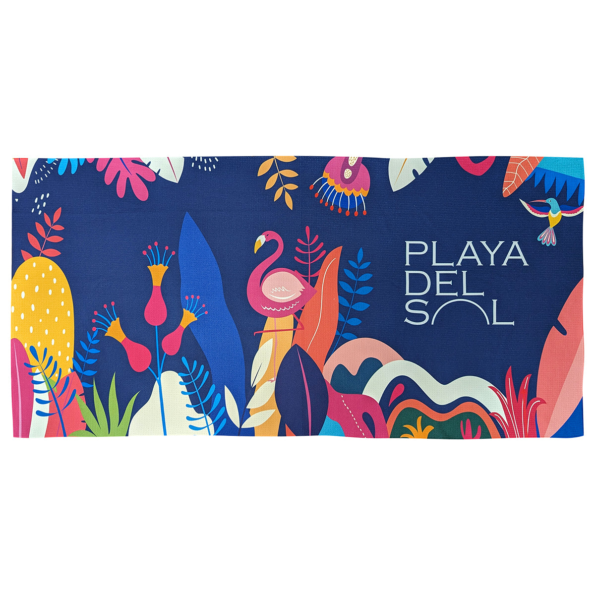 Custom logo 30" X 60" Sand-Free Waffle Beach Towel