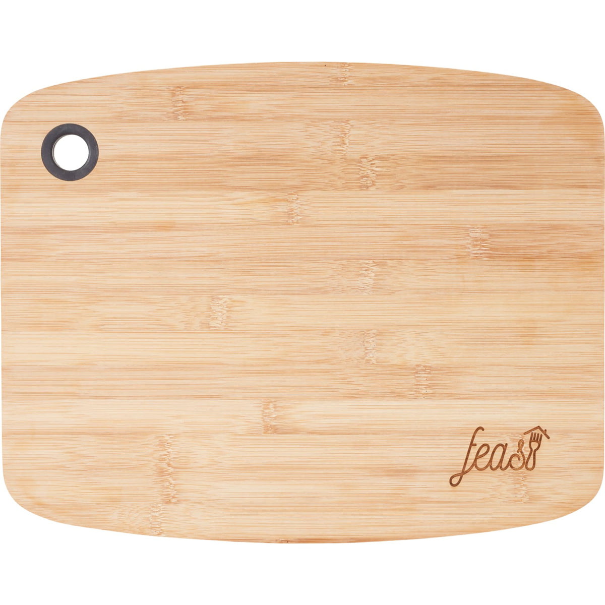 Custom logo Large Bamboo Cutting Board with Silicone Grip