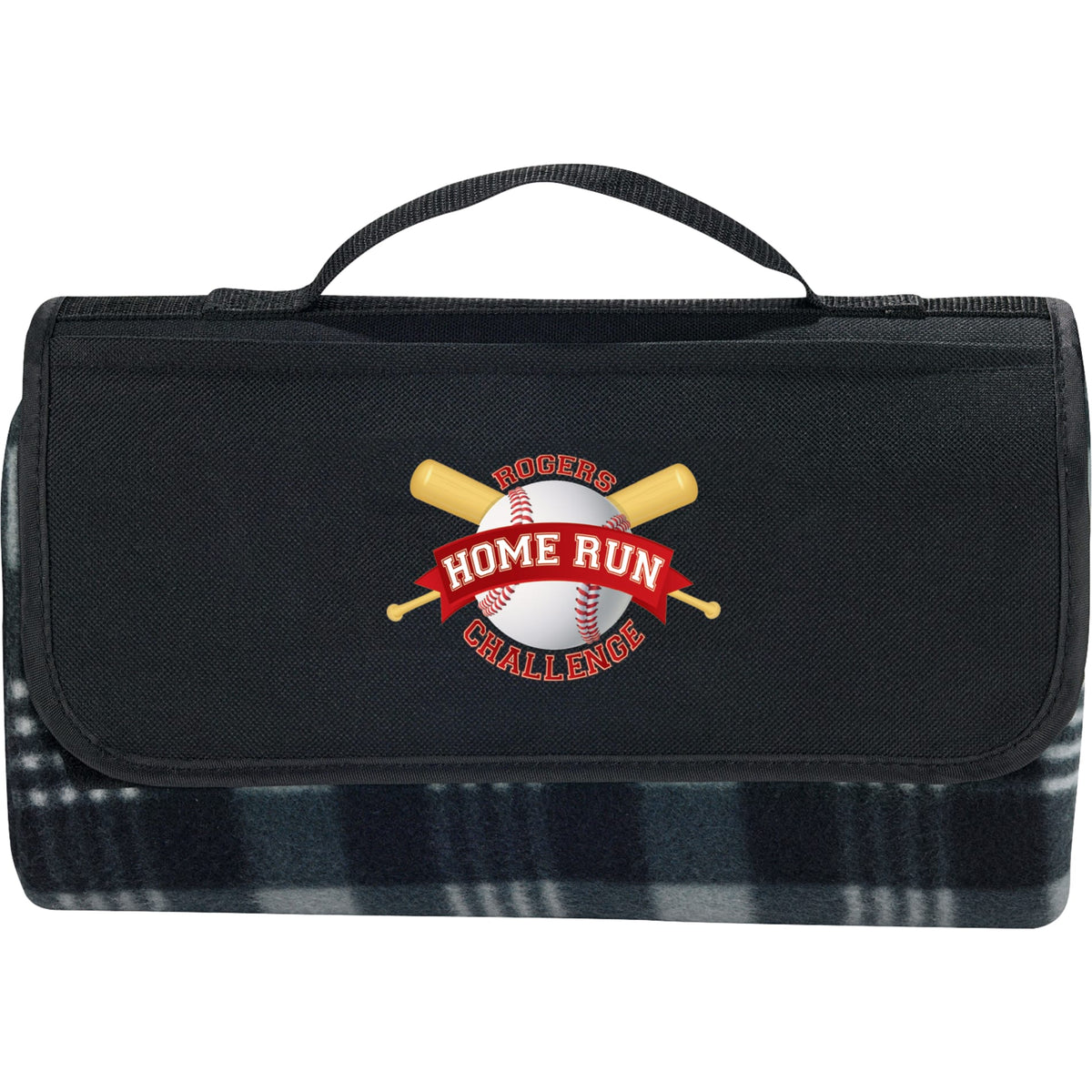 Custom logo Padded Water-Resistant Fleece Picnic Blanket