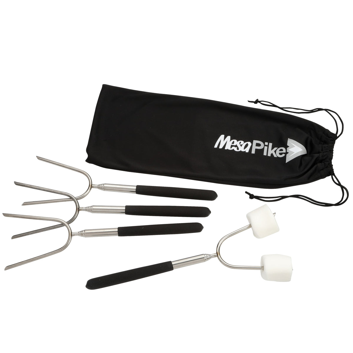 Custom logo Extendable 34" Roasting Sticks with Carrying Case