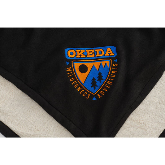 Custom logo Fleece-Sherpa Blanket
