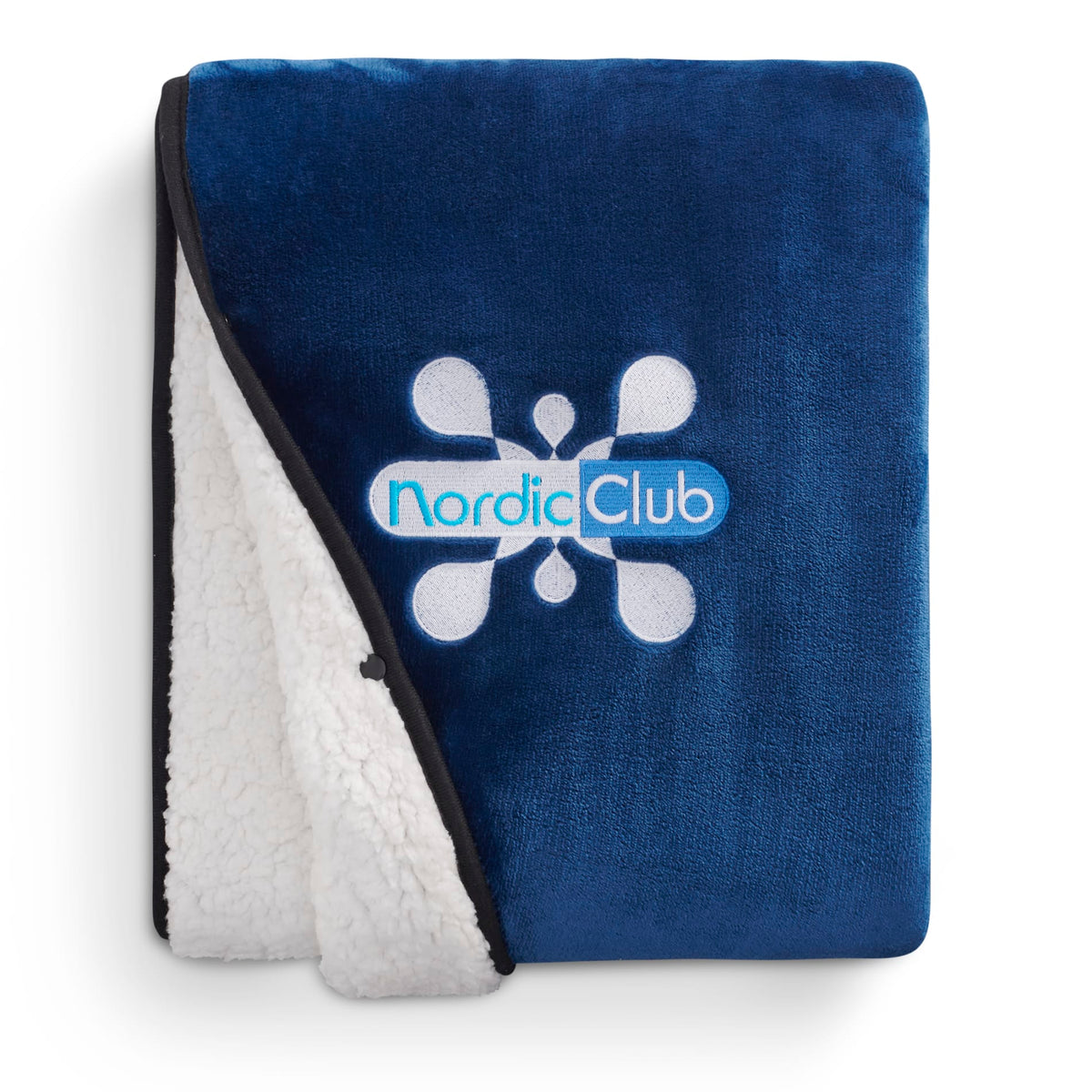 Custom logo Oversized Wearable WFH Cozy Fleece Sherpa Blanket