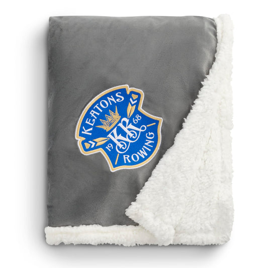 Custom logo Field & Co. 100% Recycled PET Sherpa Blanket