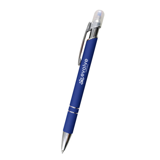 Custom logo Mia Incline Pen With Highlighter
