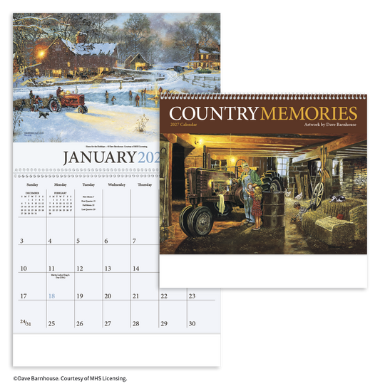 Custom logo Country Memories Calendar