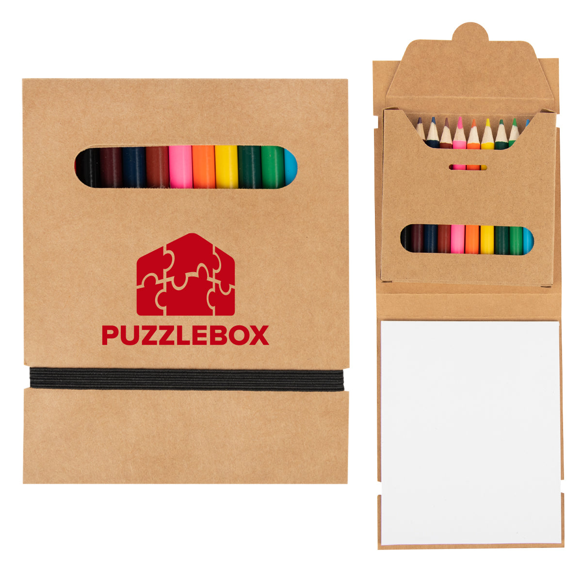 Custom logo 12-Piece Colored Pencil Set With Paper