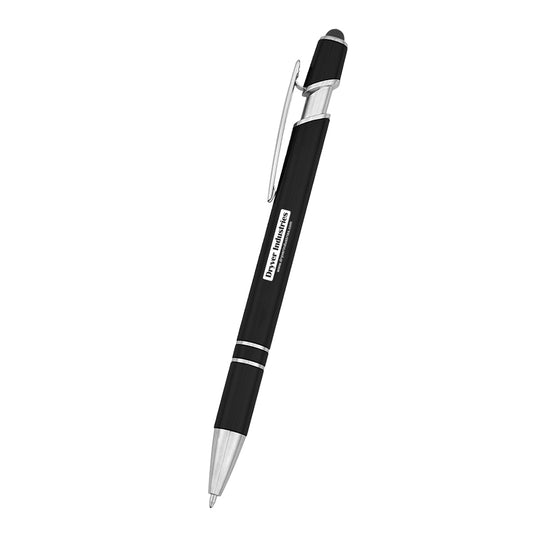 Custom logo Roslin Incline Stylus Blue Ink rABS Pen