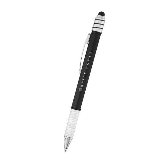 Custom logo rABS Spin Top Stylus Ruler Pen