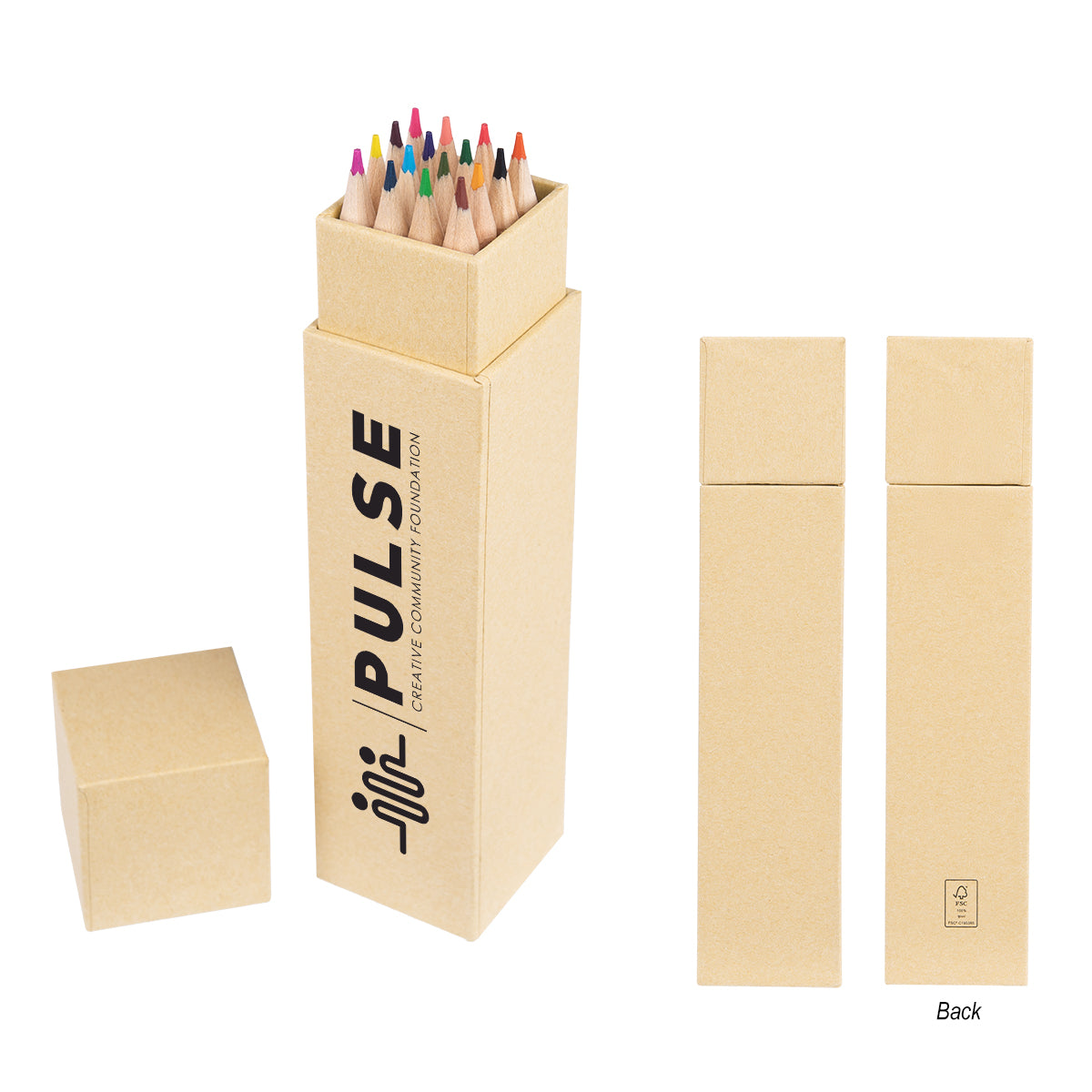 Custom logo 16 Piece Colored Pencil Set