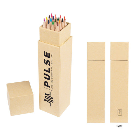 Custom logo 16 Piece Colored Pencil Set