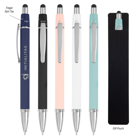 Custom logo Bella Recycled Aluminum Pen With Stylus