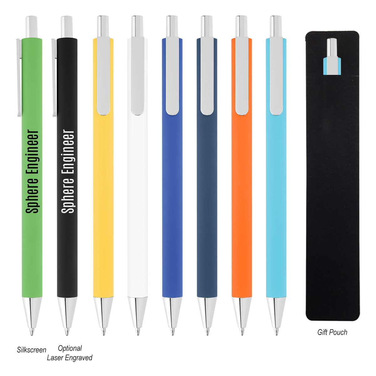 Custom logo Riley Recycled Aluminum Pen