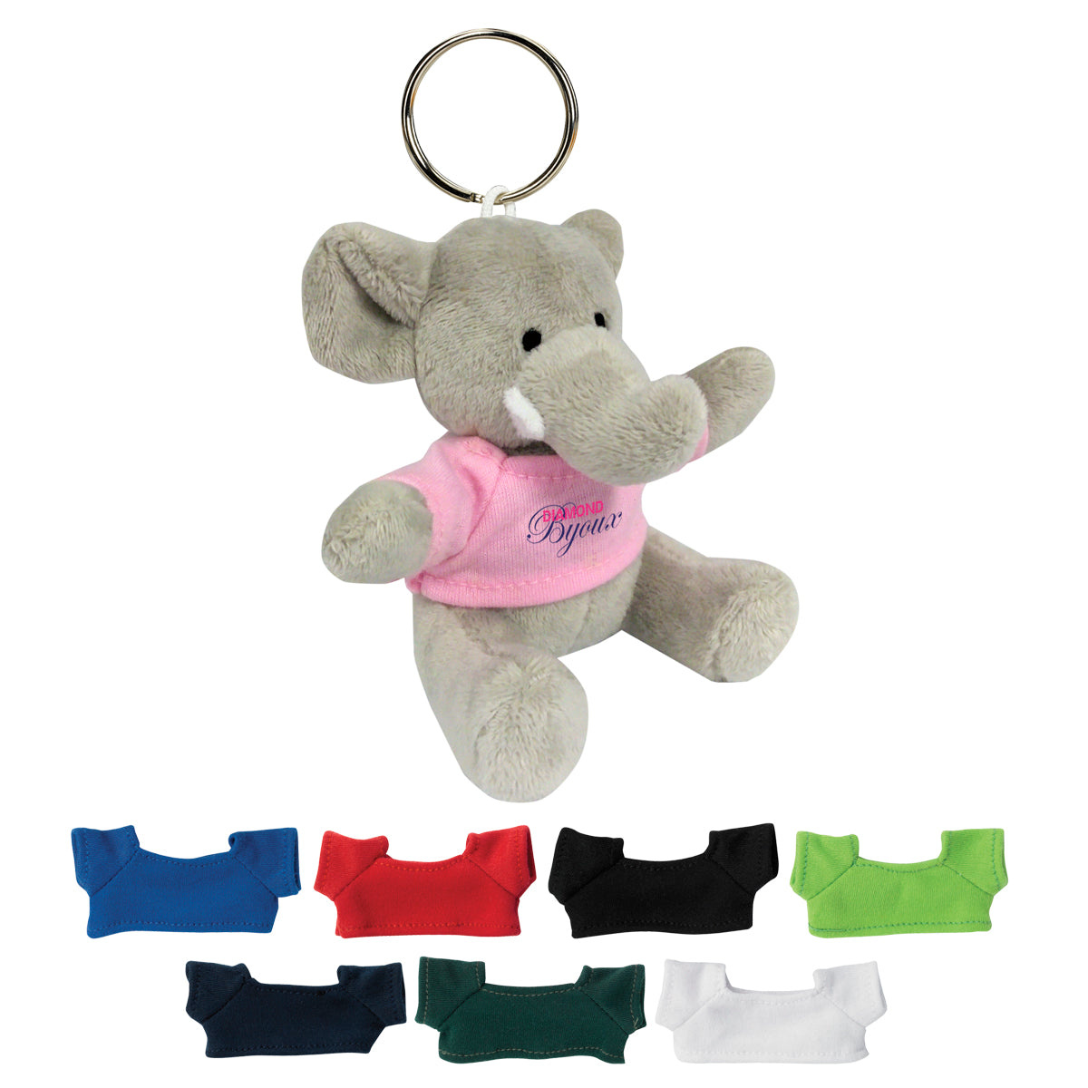 Custom logo Mini Elephant Key Chain