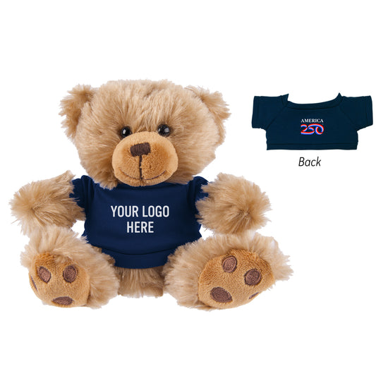 Custom logo America250™ 6" Big Paw Bear