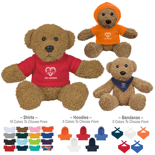 Custom logo 6" Ole' Time Rag Bear