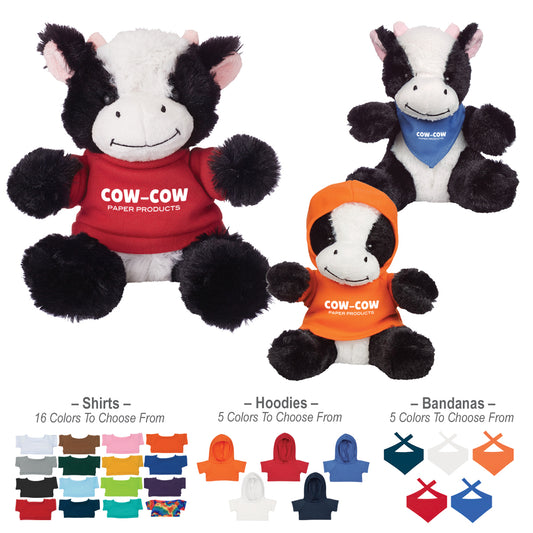 Custom logo 6" Cuddly Cow