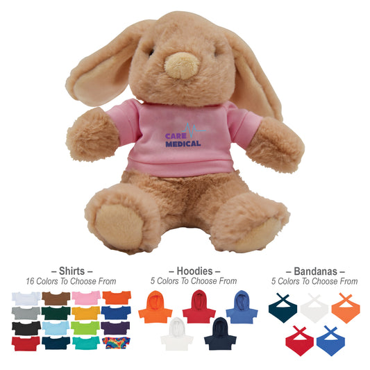 Custom logo 6" Lop Eared Bunny