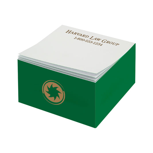 Custom logo Post-it® Full Color Notes Half Cube