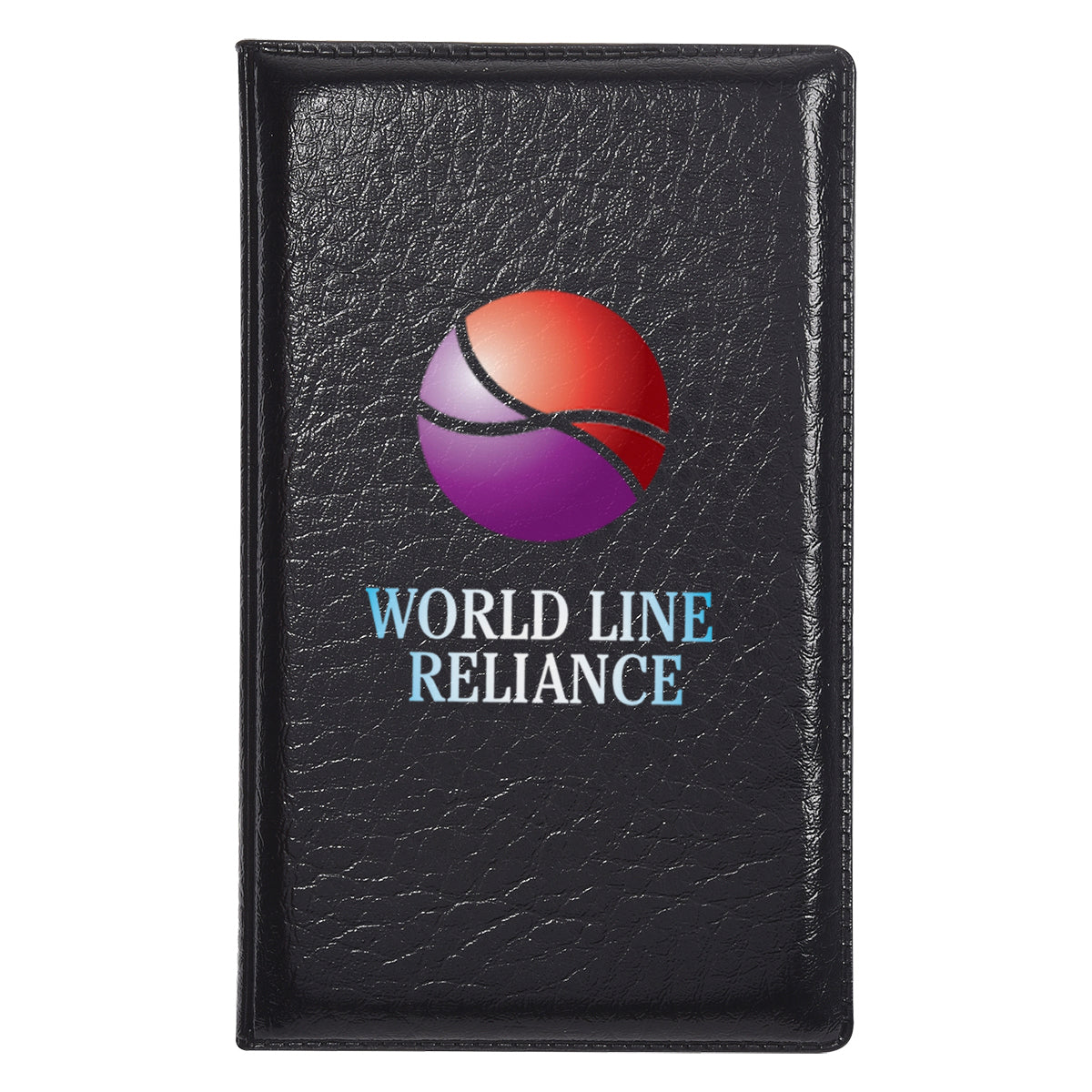 Custom logo Leather Look Padfolio With Sticky Notes & Flags