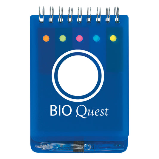 Custom logo Spiral Jotter With Sticky Notes, Flags & Pen