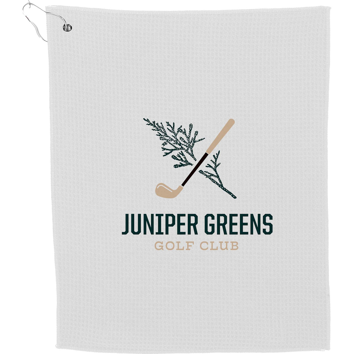 Custom logo 15" x 18" Recycled 200g Microfiber Waffle Towel