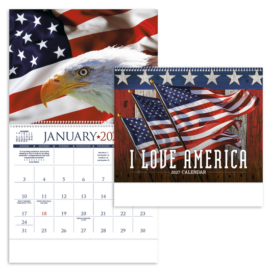 I Love America Calendar