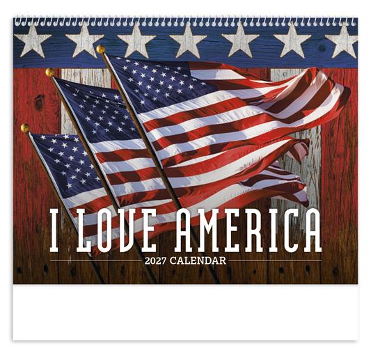Custom logo I Love America Calendar