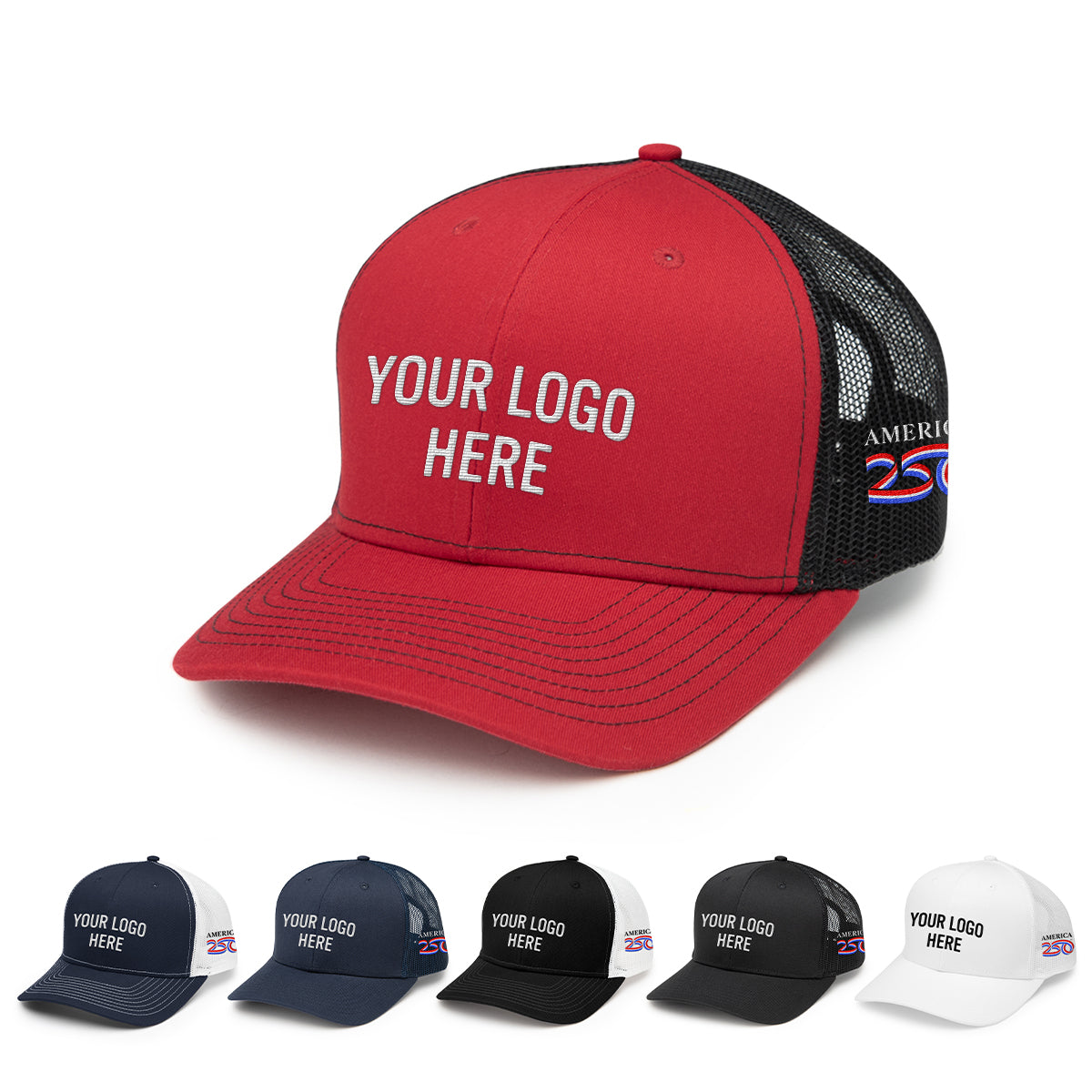 Custom logo America250™ The Hauler Classic Trucker
