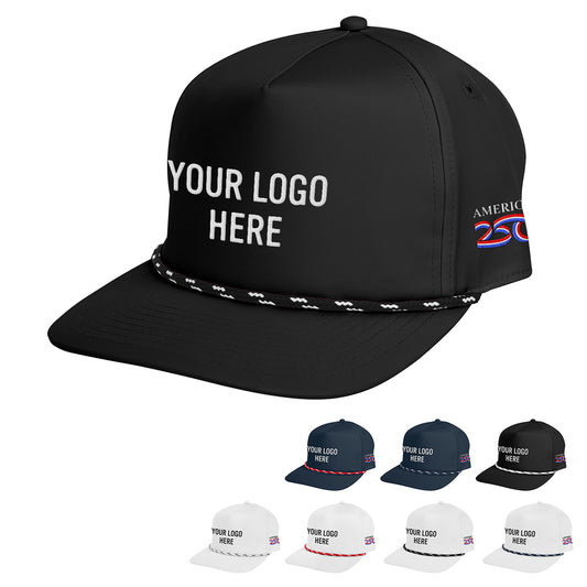 Custom logo America250™ Stroke Play Rope Cap