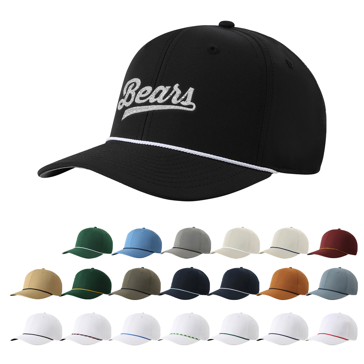 Custom logo Imperial 7054 The Wingman Performance Rope Cap