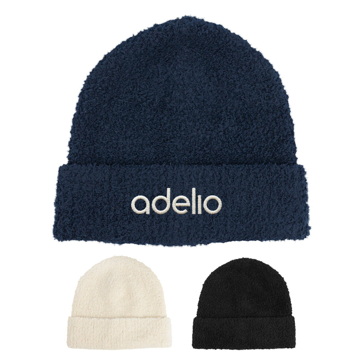 Custom logo Fuzzy rPET Beanie