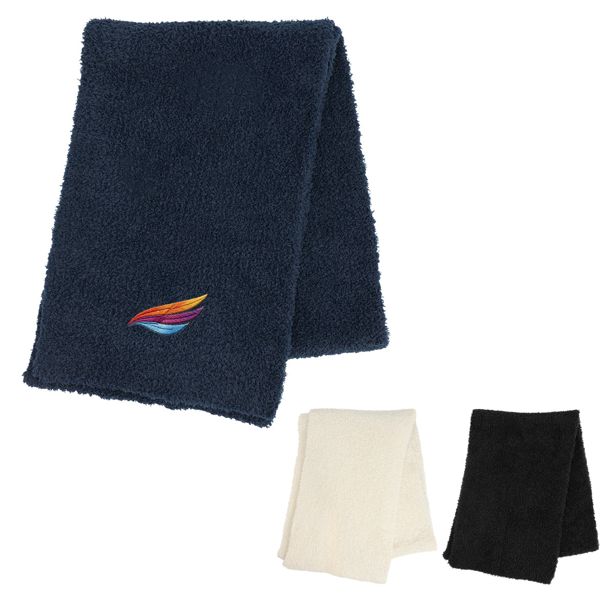 Custom logo Fuzzy rPET Scarf