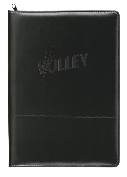 Script Zippered Padfolio