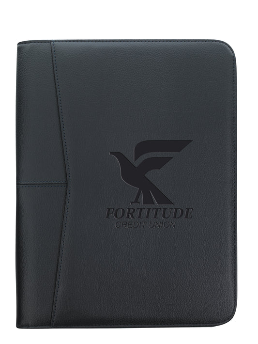 Custom logo Arrow Zippered Padfolio