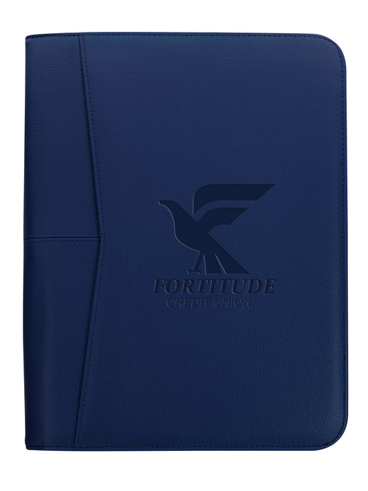 Custom logo Arrow Zippered Padfolio